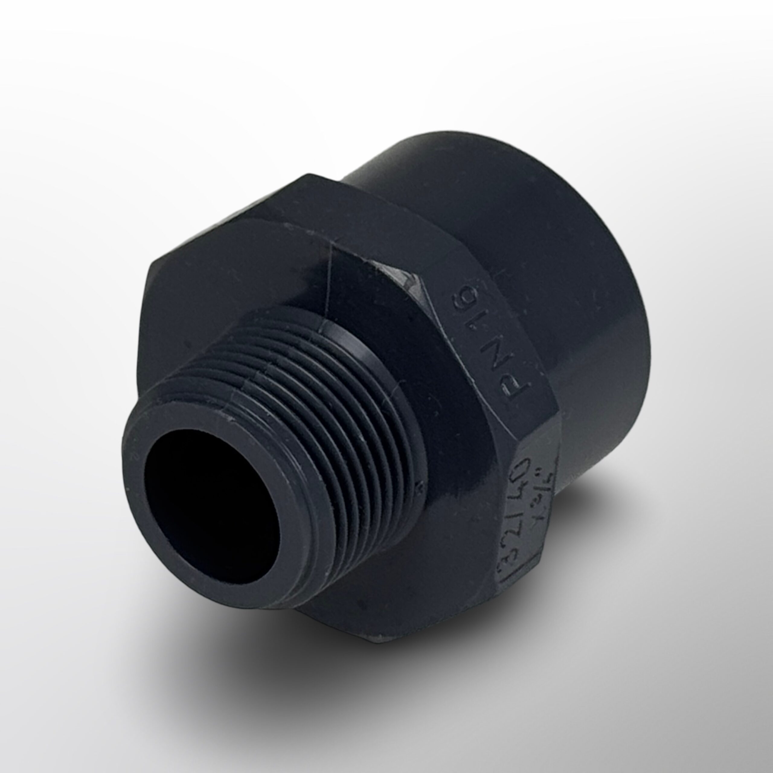 Beckenverbinder_Grau_1.1 Becken-Rohrverbinder 3/4" zu 32mm - gerade – Bild 1